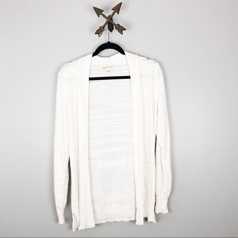 Jones New York Cream Cardigan size Large